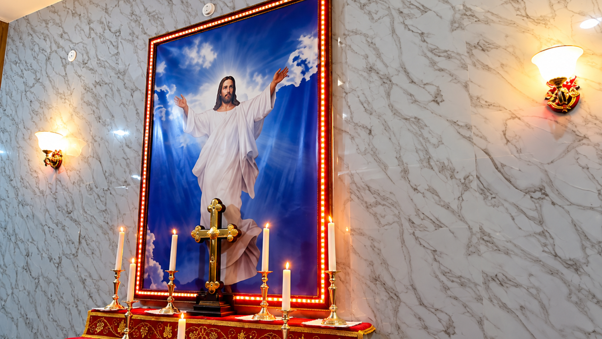 St. George Orthodox Church - रात में