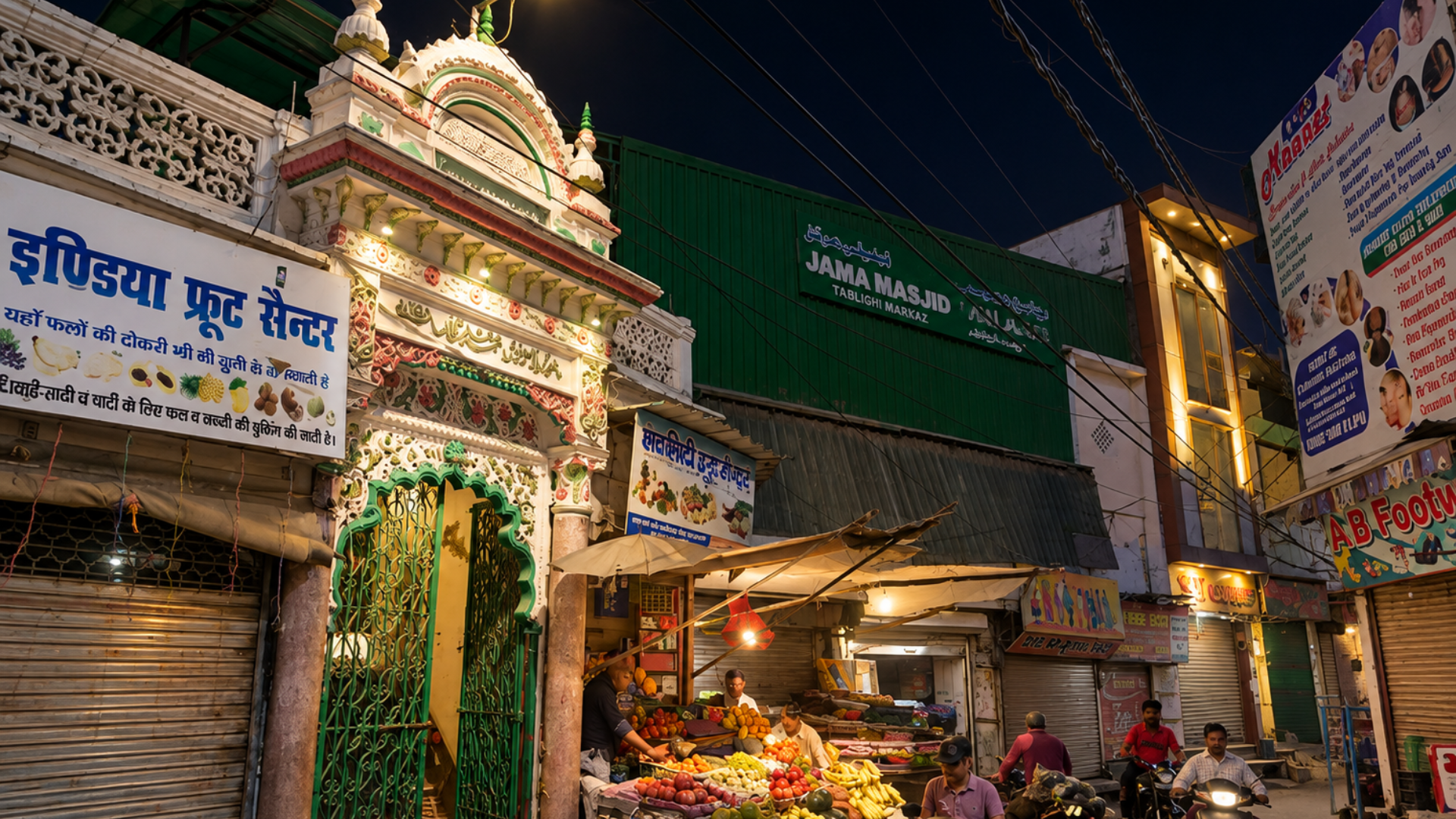 Tabligi Markaz - रात में