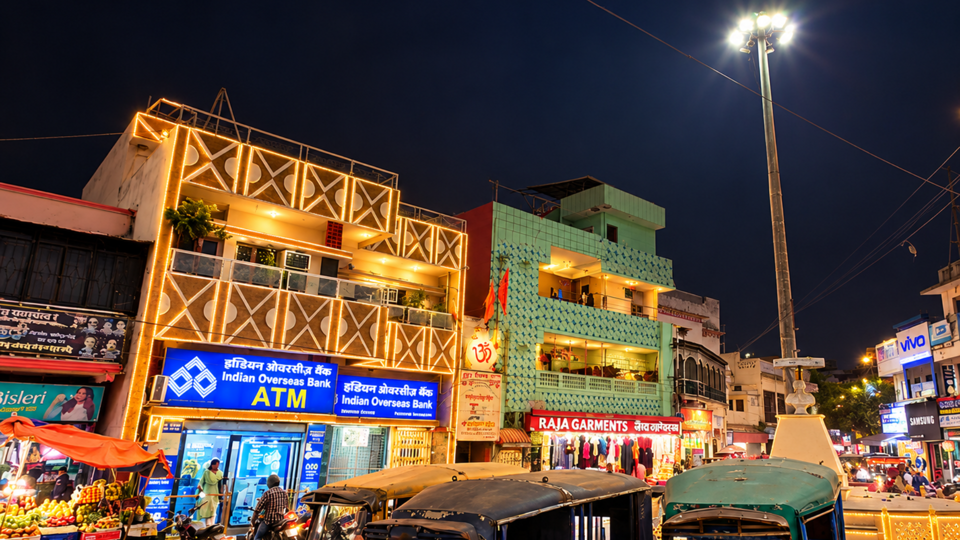 Kankhal Market - रात में