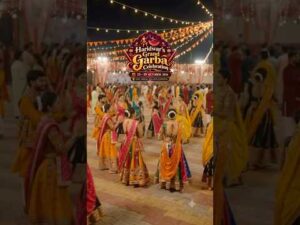 Haridwar’s Grand Garba & Dandiya Celebration 💃🕺| 15–19 October | #haridwar #garba #dandiy… - YouTube video