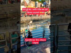 Haridwar live 21oct 12pm | Ganga live #haridwarlive #ganga #ghat #travel #viralshorts #vl… - YouTube video