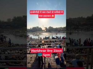 Haridwar live 21oct 4pm| Ganga Ghat Live #haridwarlive #ganga #ghat #viralshort #travel #… - YouTube video