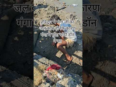 हरिद्वार मे गंगा जी का जल काम होनेके कारण गंगा मे सुना चांदी डॉन ने का - YouTube video