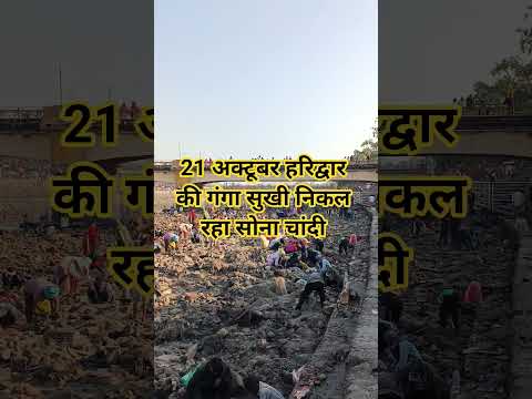 21 अक्टूबर हरिद्वार की गंगा सुखी निकल चांदी#haridwar #haridwarvlog #ganga #viralvideo #shortvideo - YouTube video