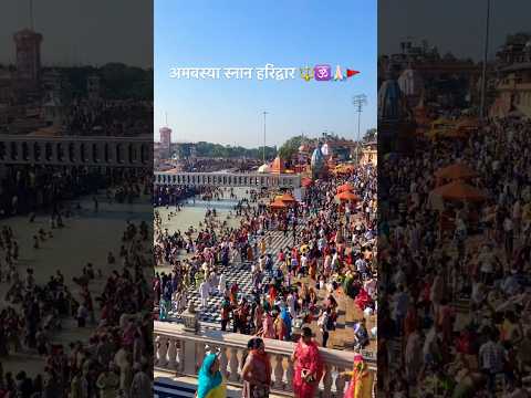 Amavasya snan haridwar #amavasyasnan#ganga #haridwar - YouTube video
